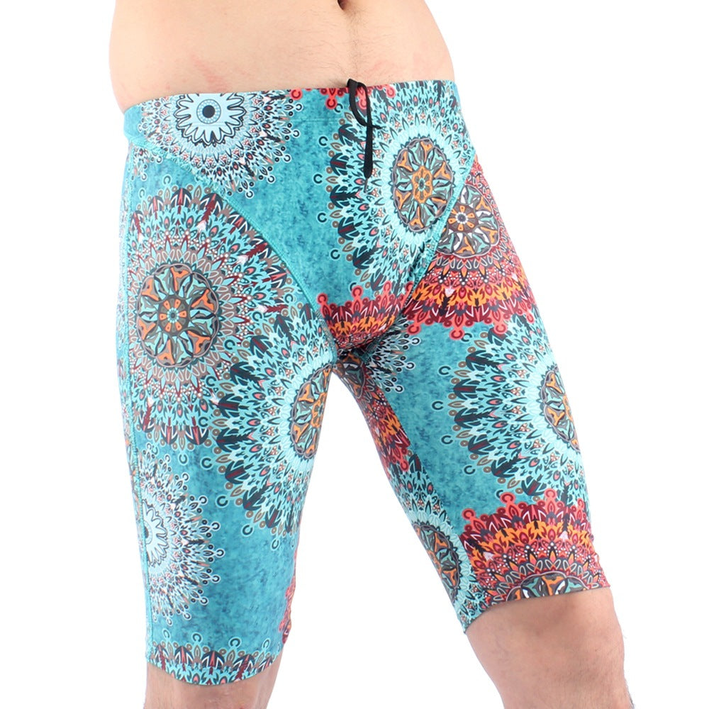 Herren Badeshorts mit kreativem Motiv Drune