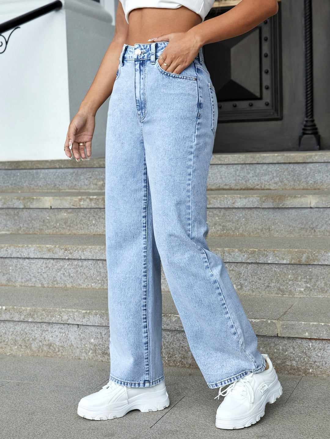 Drune | Einfarbige Damenjeans