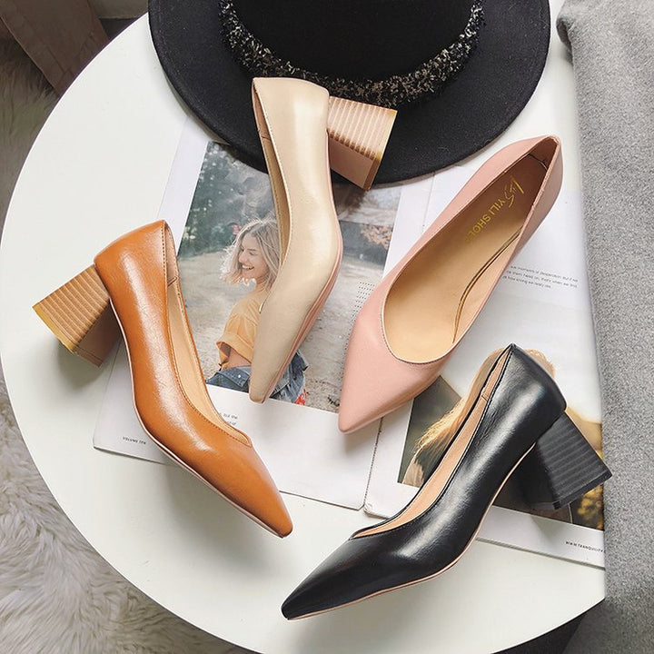 Damen Elegante und komfortable Pumps mit stabilen Blockabsätzen Drune