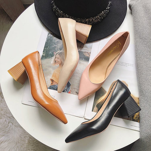 Damen Elegante und komfortable Pumps mit stabilen Blockabsätzen Drune