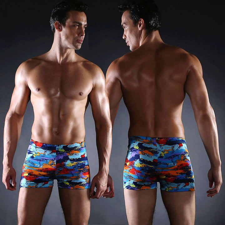 Herren Schwimmshorts mit modernem Farbmuster Drune