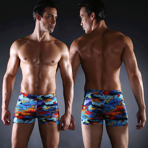 Herren Schwimmshorts mit modernem Farbmuster Drune
