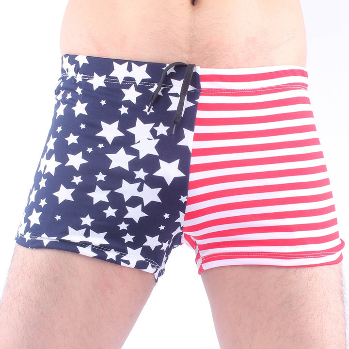 Herren Badeshorts mit asymmetrischem Design Drune