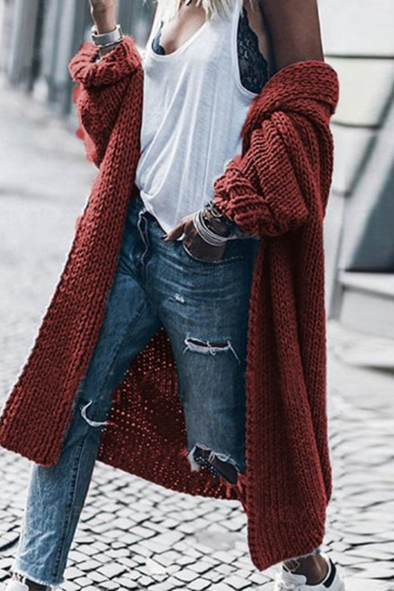 Drune | Klassische und Bequeme Allgemeine Strickjacke