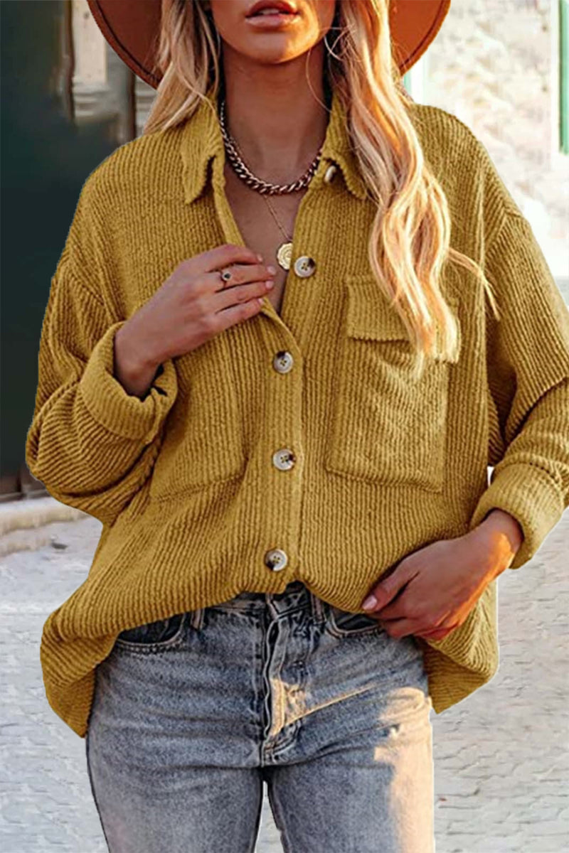 Drune | Geschnittene Cordjacke Mit Umgelegtem Kragen Für  Frauen