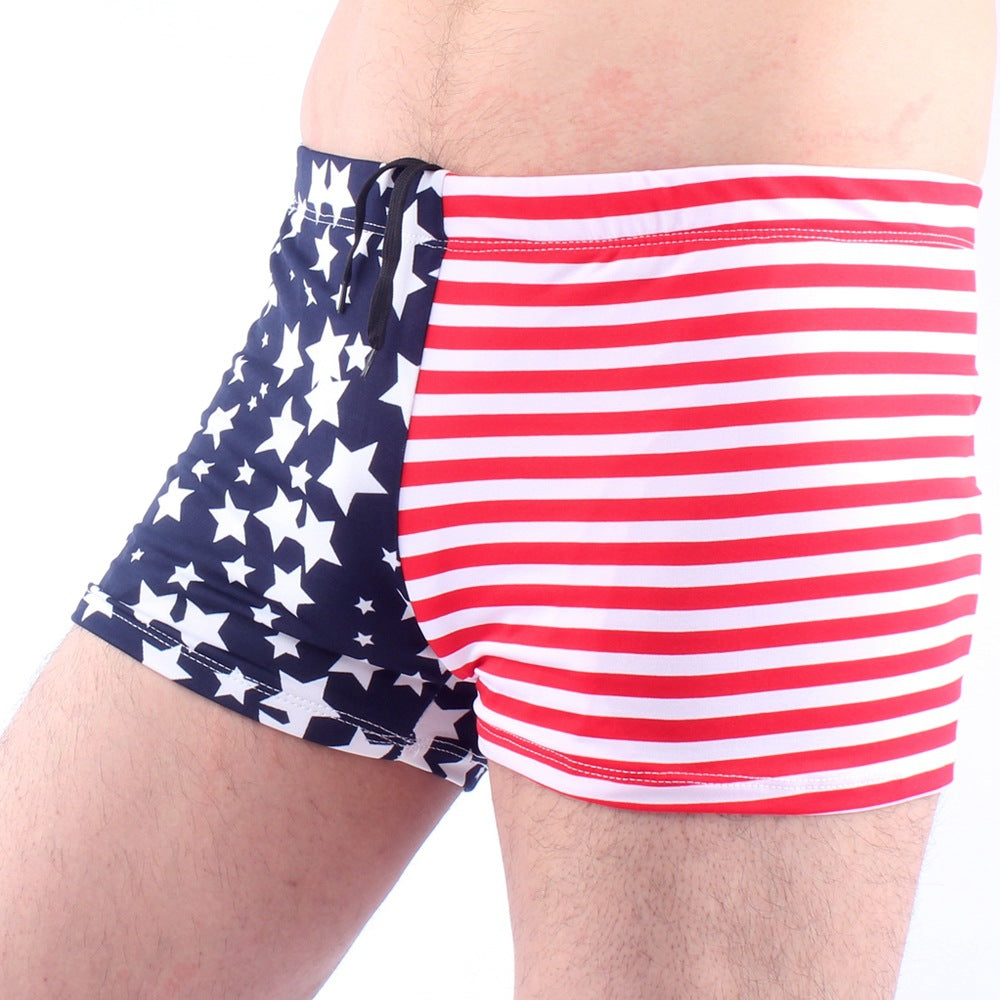 Herren Badeshorts mit asymmetrischem Design Drune