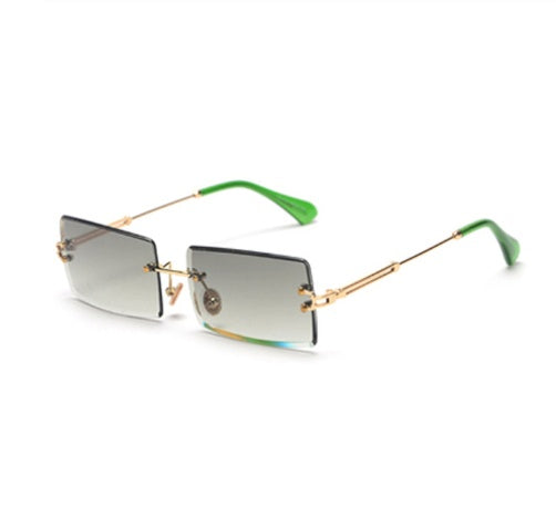 Drune | Modische Rechteckige Sonnenbrille Im Retro Stil