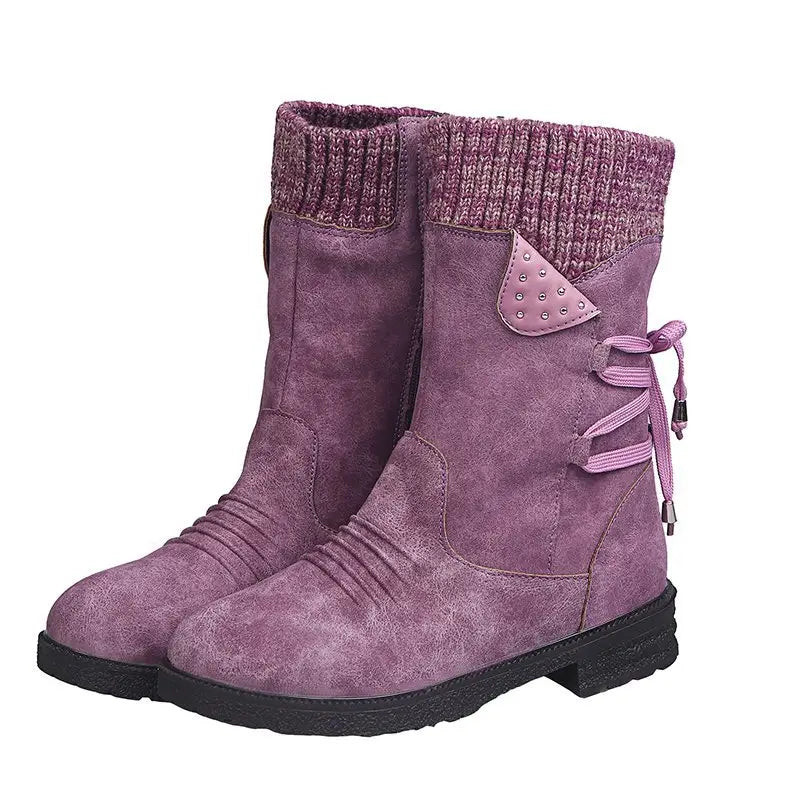 Drune | Schneefreie Wasserdichte Mid-Calf Reißverschlussstiefel