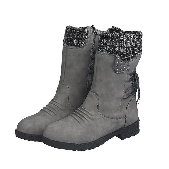 Drune | Schneefreie Wasserdichte Mid-Calf Reißverschlussstiefel