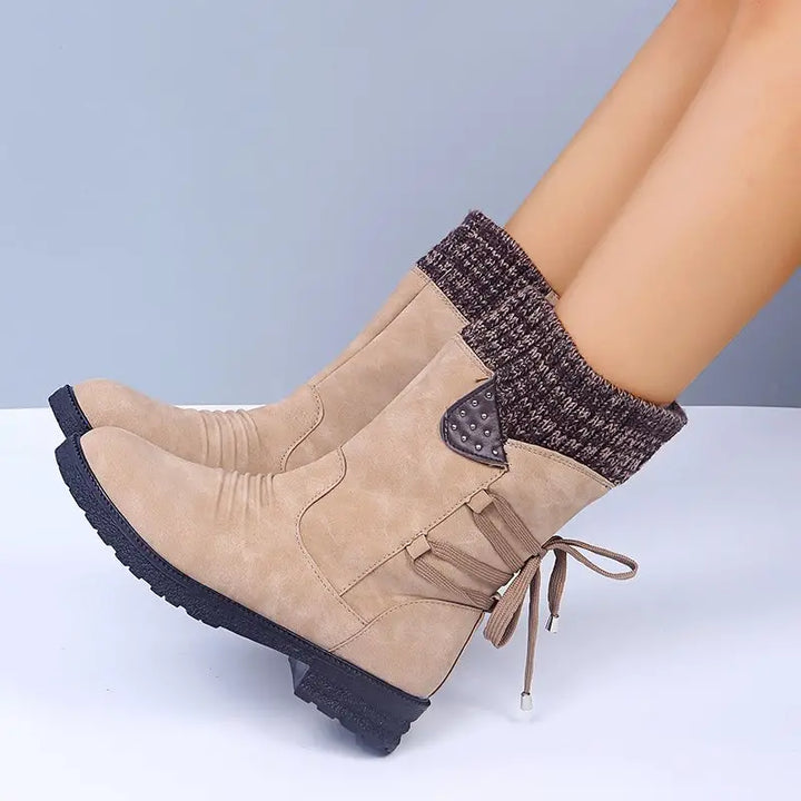 Drune | Schneefreie Wasserdichte Mid-Calf Reißverschlussstiefel