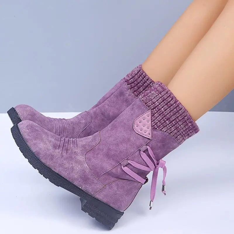 Drune | Schneefreie Wasserdichte Mid-Calf Reißverschlussstiefel
