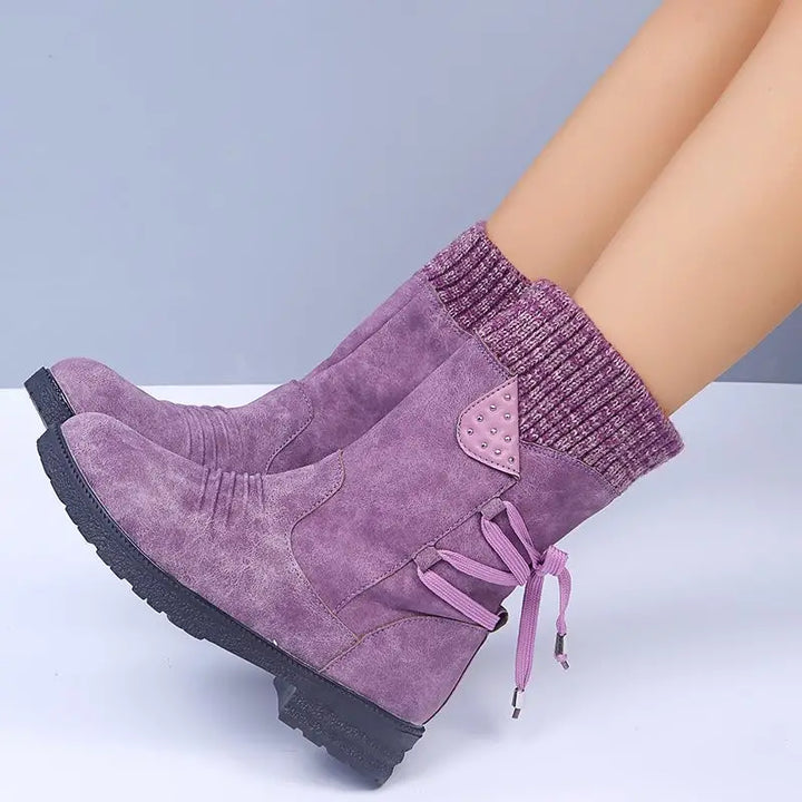 Drune | Schneefreie Wasserdichte Mid-Calf Reißverschlussstiefel