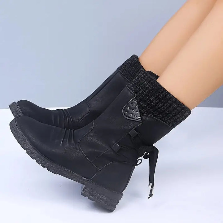 Drune | Schneefreie Wasserdichte Mid-Calf Reißverschlussstiefel