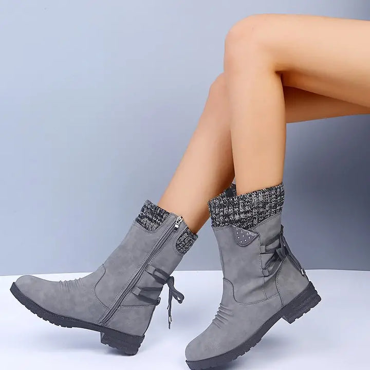Drune | Schneefreie Wasserdichte Mid-Calf Reißverschlussstiefel