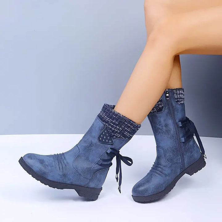 Drune | Schneefreie Wasserdichte Mid-Calf Reißverschlussstiefel