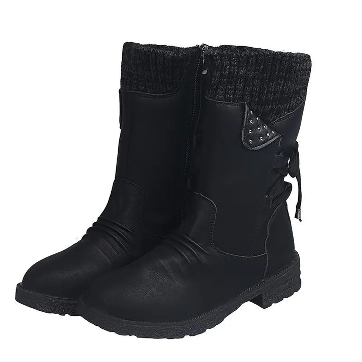 Drune | Schneefreie Wasserdichte Mid-Calf Reißverschlussstiefel
