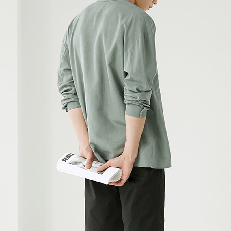 Herren Overshirt aus Baumwoll-Mix mit Brusttasche Drune