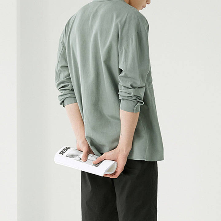 Herren Overshirt aus Baumwoll-Mix mit Brusttasche Drune