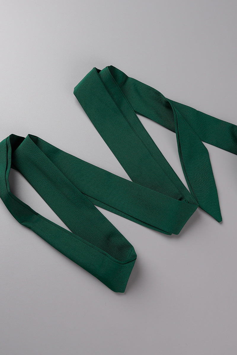 Drune | Elegante Einfarbige Hohe Öffnung V-Ausschnitt Ärmelloses Kleid Kleider- 3 Farben