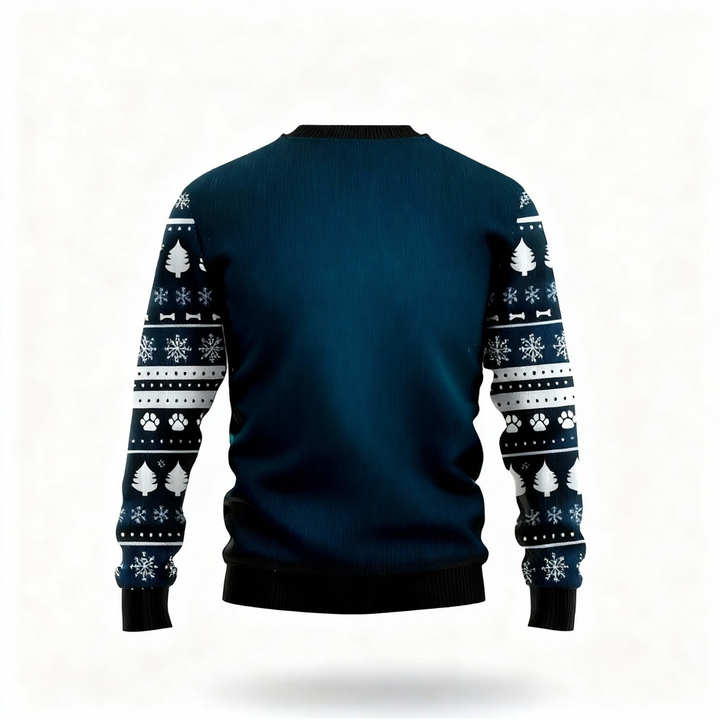 Drune | Gänseprint - Vintage-Weihnachtsikone hässlicher Pullover