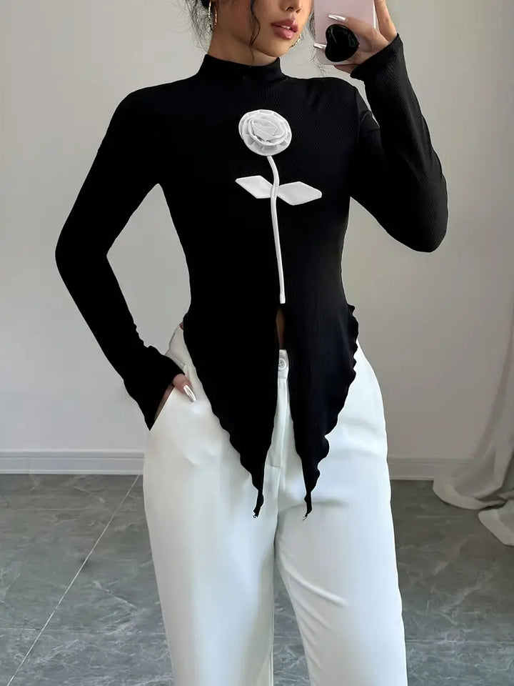 Drune | Elegantes Schwarzes Top