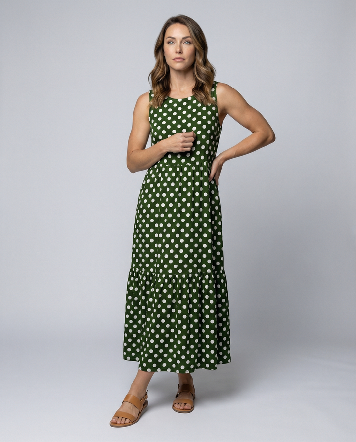 Drune | Elegantes Sommerkleid mit Pünktchen