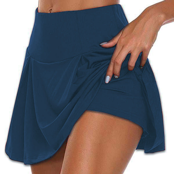 Damen sportlicher Minirock mit hoher Taille und Bewegungskomfort Drune
