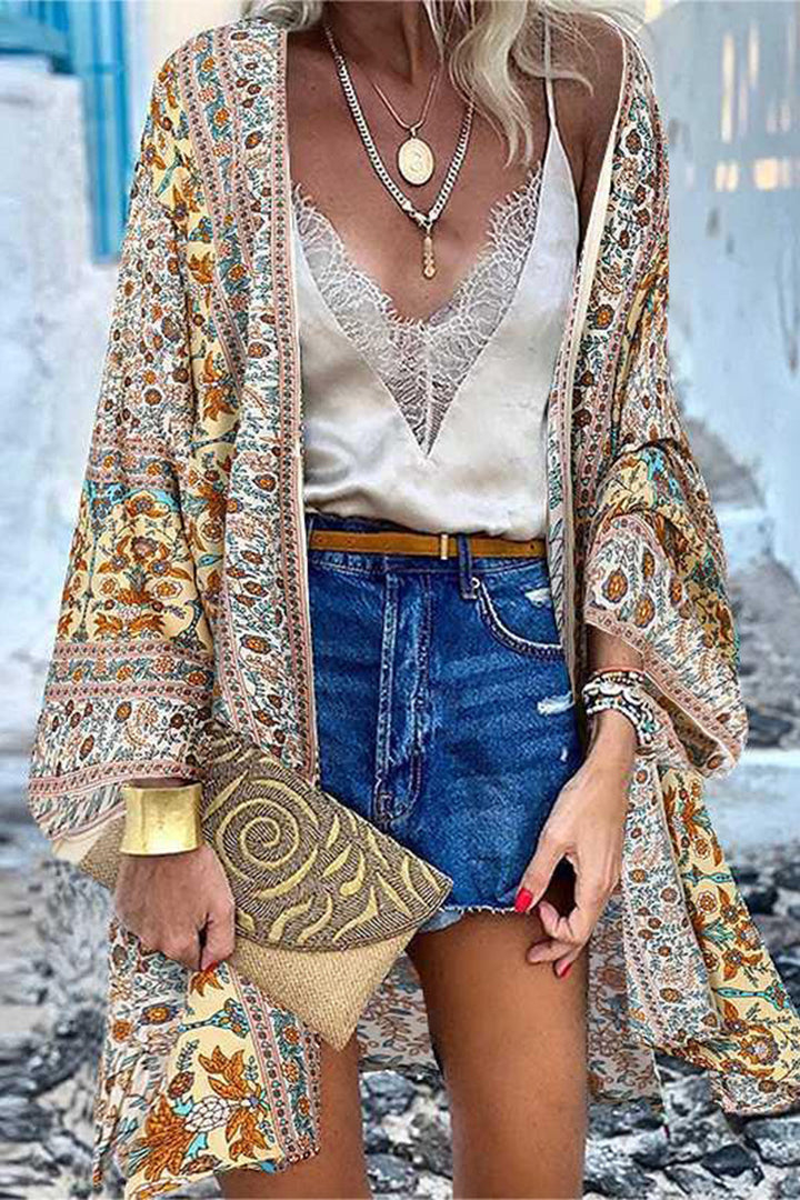 Drune | College Print Patchwork Strickjacke Kragen Außenbekleidung