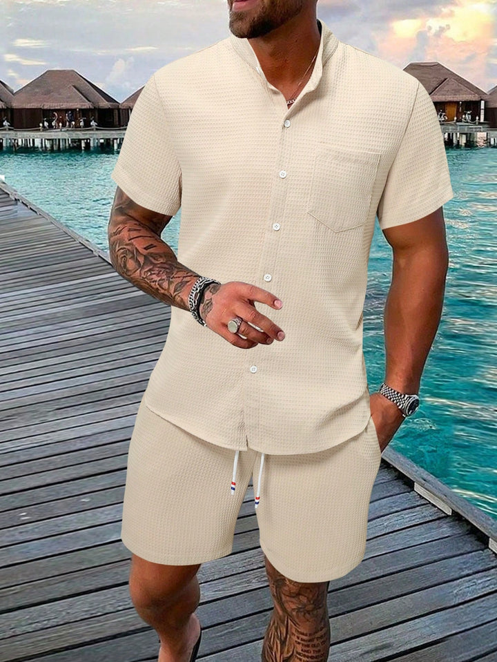 Drune | Ärmelshirt Und Shorts Satz Für Männer