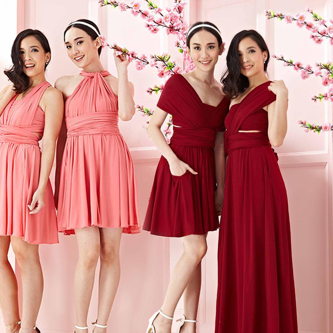 Damen Wickelkleid mit eleganter Raffung und tiefem V-Ausschnitt Drune