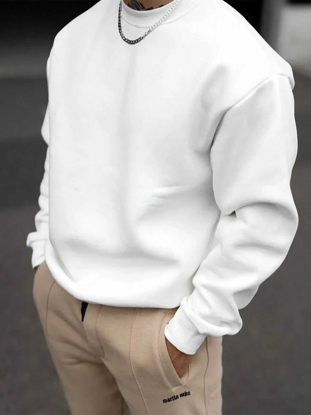 Drune | Herren Sweatshirt mit Rundhalsausschnitt