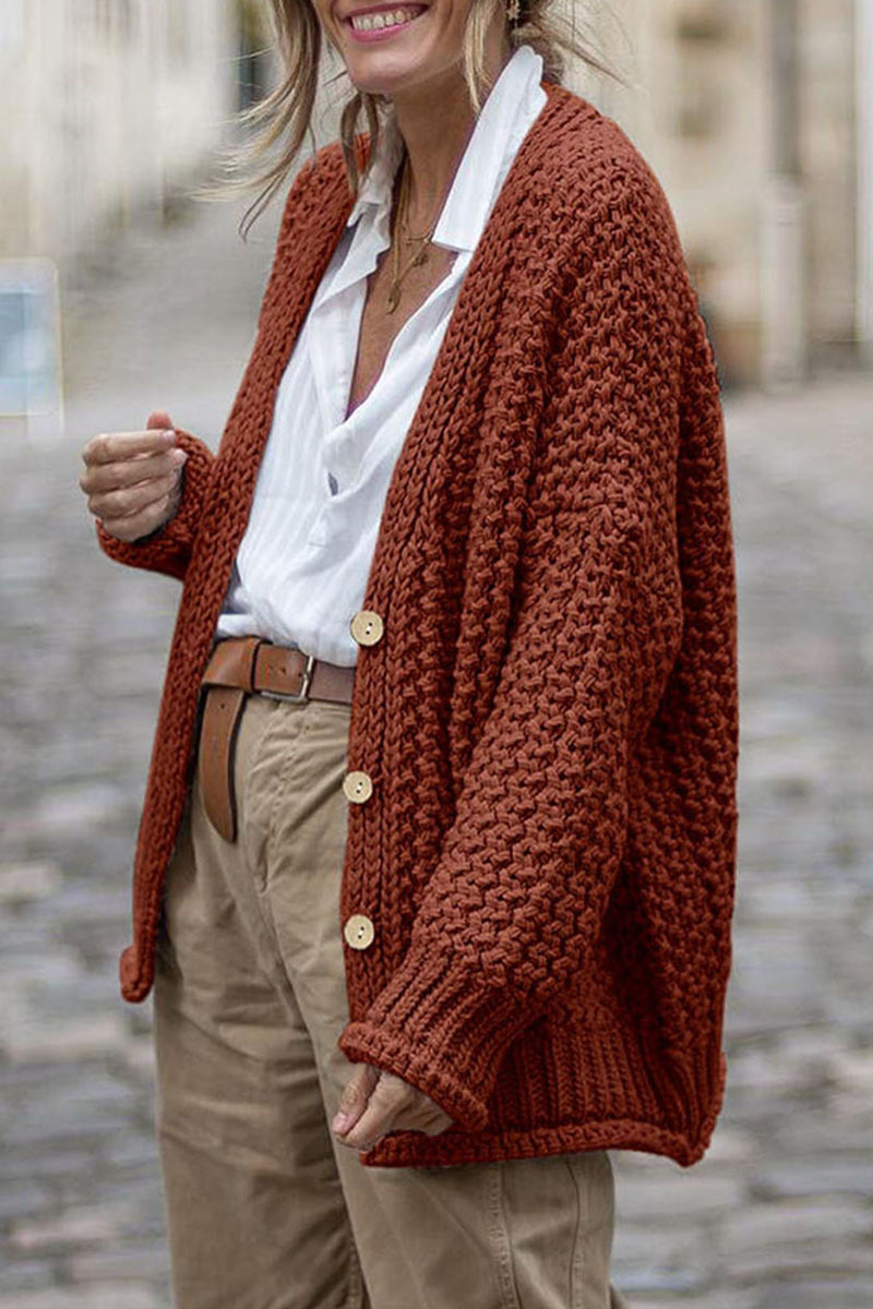 Drune | Lässige und Bequeme Winter Strickjacke