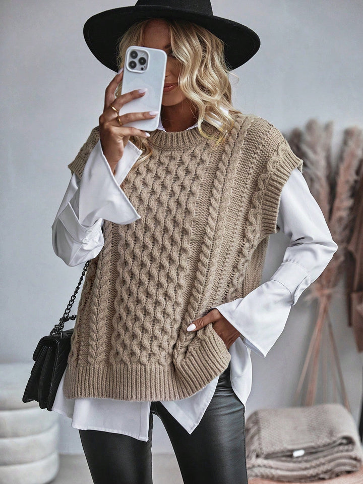Drune | Bequemes Damen Strickgilet mit Lockerer Passform