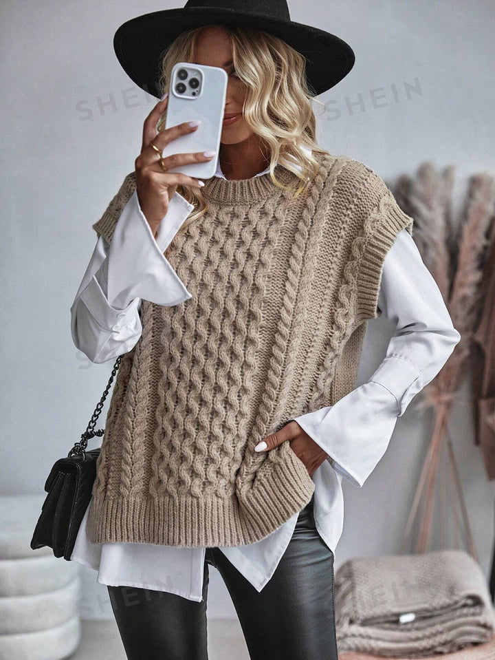 Drune | Bequemes Damen Strickgilet mit Lockerer Passform