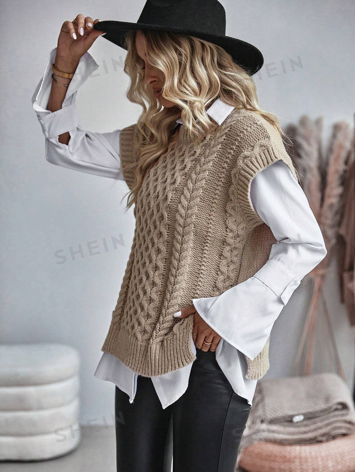 Drune | Bequemes Damen Strickgilet mit Lockerer Passform