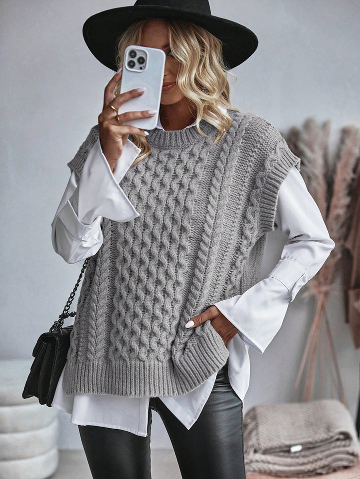 Drune | Bequemes Damen Strickgilet mit Lockerer Passform