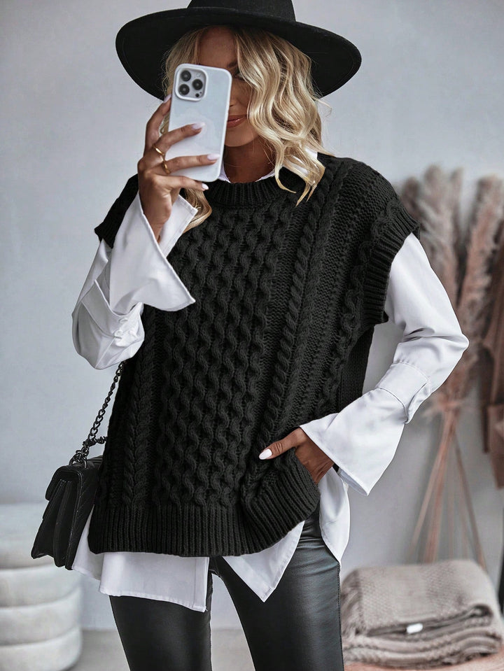 Drune | Bequemes Damen Strickgilet mit Lockerer Passform