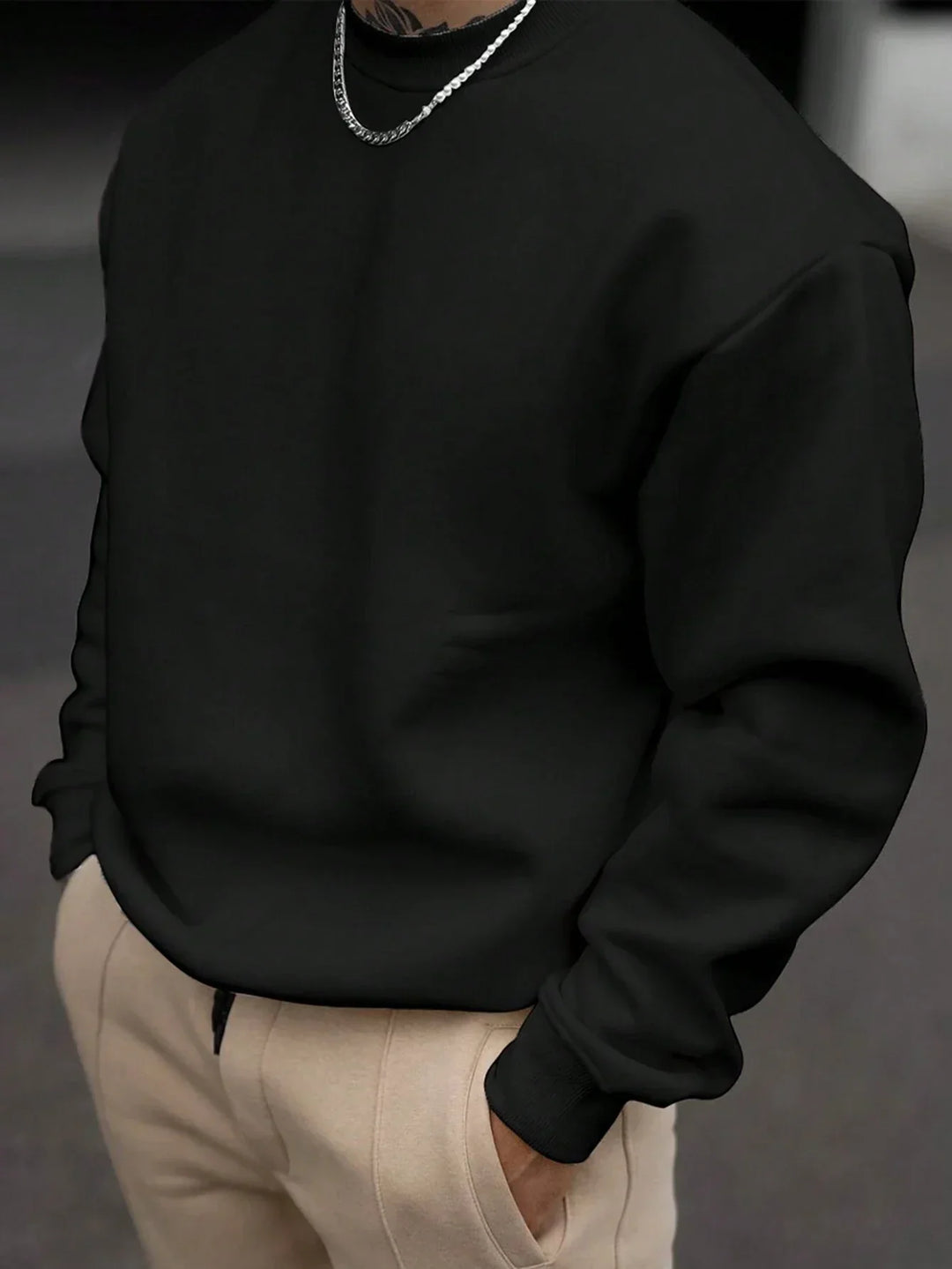 Drune | Herren Sweatshirt mit Rundhalsausschnitt