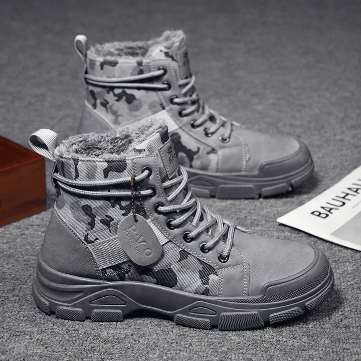 Herren-Arbeitsstiefel, Camouflage, rutschfest, robust