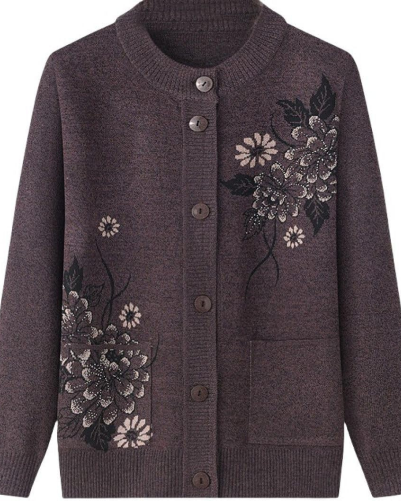 Drune | Floral Charm Strickjacke