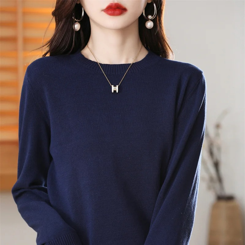 Drune | Cashmere Pullover Damen Klassischer Rundhals, Weich & Atmungsaktiv