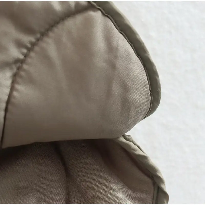 Drune | Bequemes Rundhals gepolstertes Jacket mit Knöpfen Ideal für Herbst/Winter