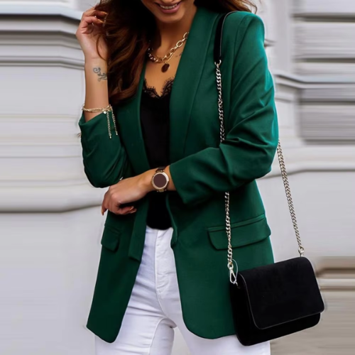 Drune | Stilvolle Damen Blazer mit Einzelknopfverschluss Ideal für Die Arbeit