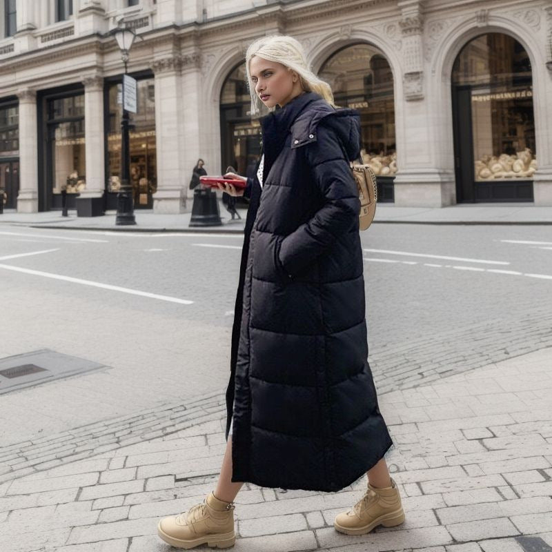 Drune | Warme Gefütterte Damen Pufferjacke mit Kapuze