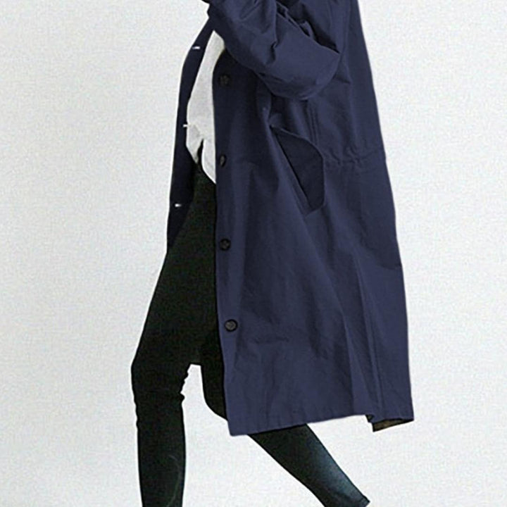 Drune | Button-Up Windbreaker - Leichter Übergrößen-Mantel - Lässige Übergangsoberbekleidung