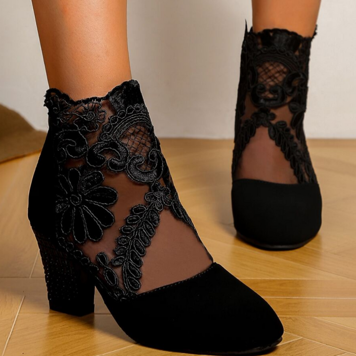 Drune | Bestickte High-Heel-Stiefel - Trendy Footwear