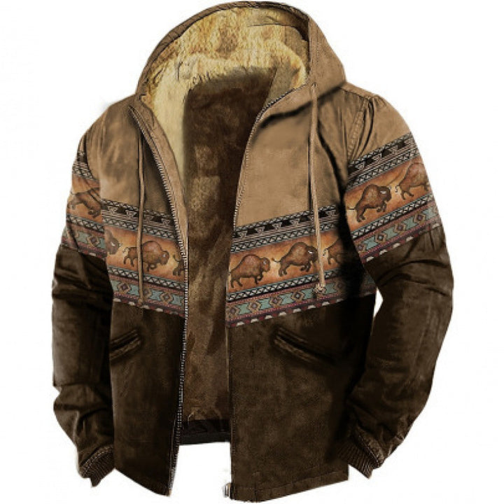 Drune | Hoodie Wollmix - Relaxed Fit Boho Stil
