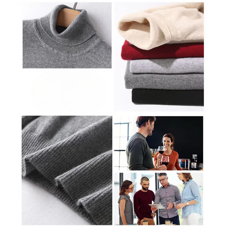 Drune | Herren Wollpullover Mit Rollkragen Und Schlankem Design