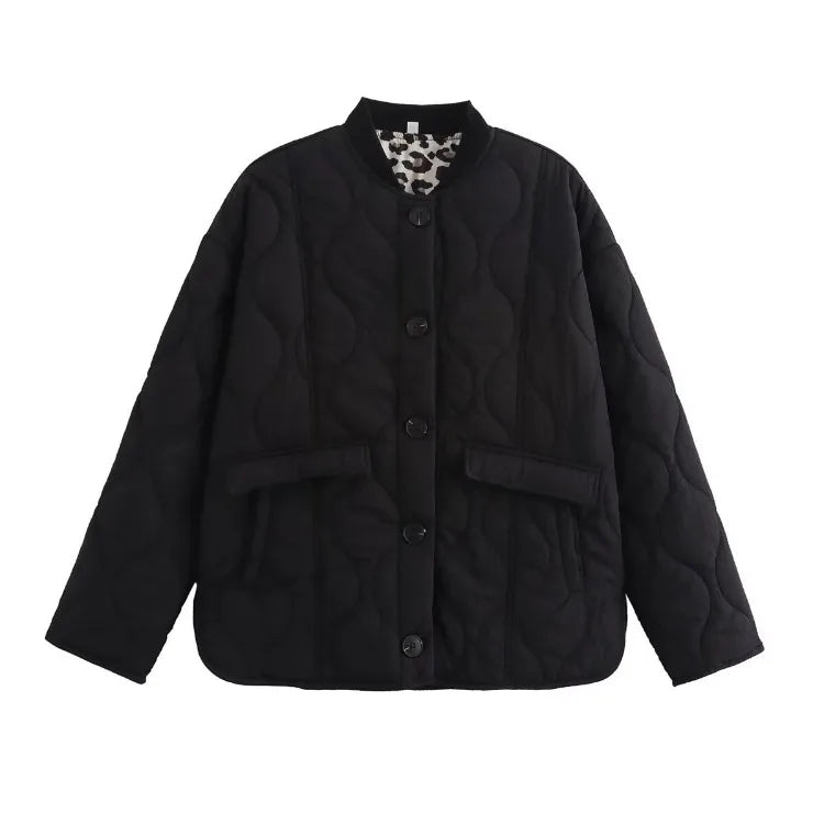 Drune | Jacke mit Leopardenfutter für Damen
