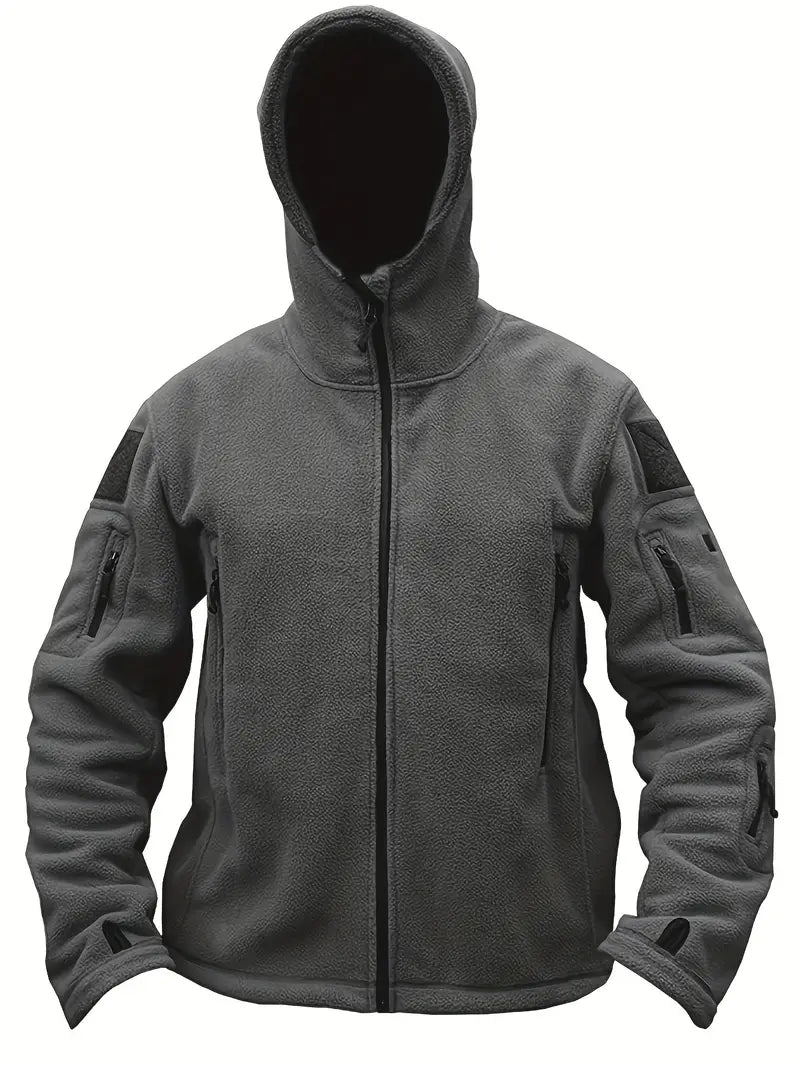 Drune | Tactical Hoodie Jacke - Mehrfach-Taschen-Design - Fleece-Futter - Outdoor-Leistung